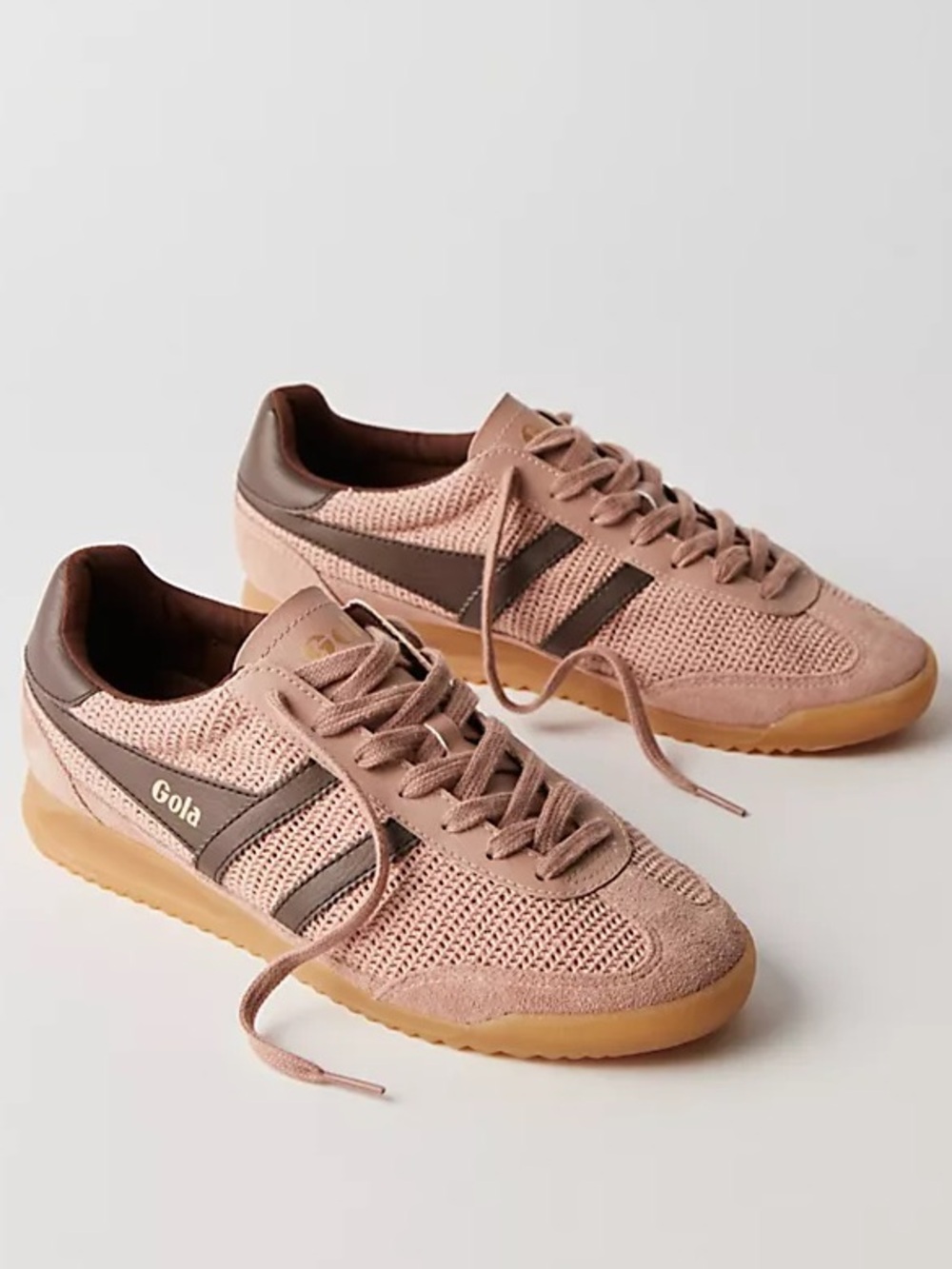New Gola Tornado Zephyr Sneakers Cameo Dark Brown